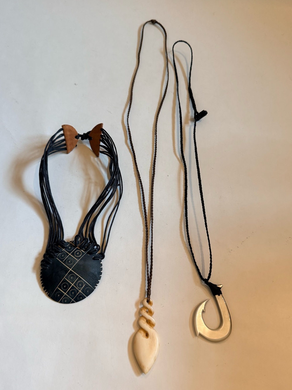 Hawaiian & New Zealand Island Jewelry Necklace Bundle of 3